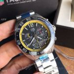 Swiss Copy TAG Heuer Formula 1 Quartz Chronograph Men's Watch Yellow Inner